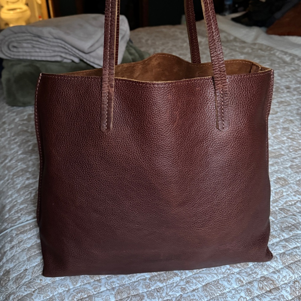 Large Nutmeg August Tote - Portland Leather Goods